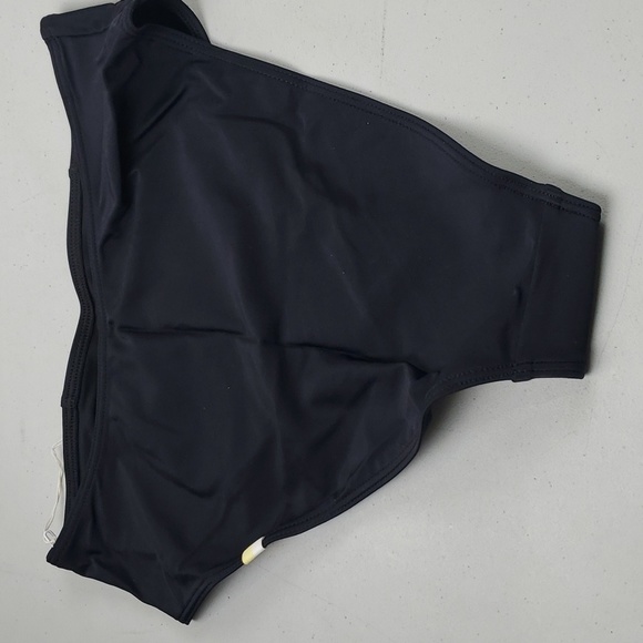 SUMMERSALT The Ruffle Oasis Black Bikini Bottom, Size 2 - Picture 3 of 7